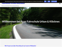 Tablet Screenshot of fahrschule-urban-kloeckner.de